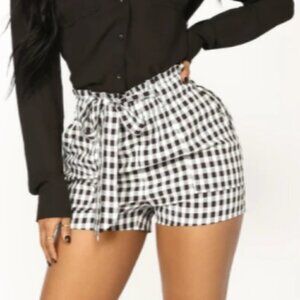 Fashion Nova Gabriella Gingham Shorts